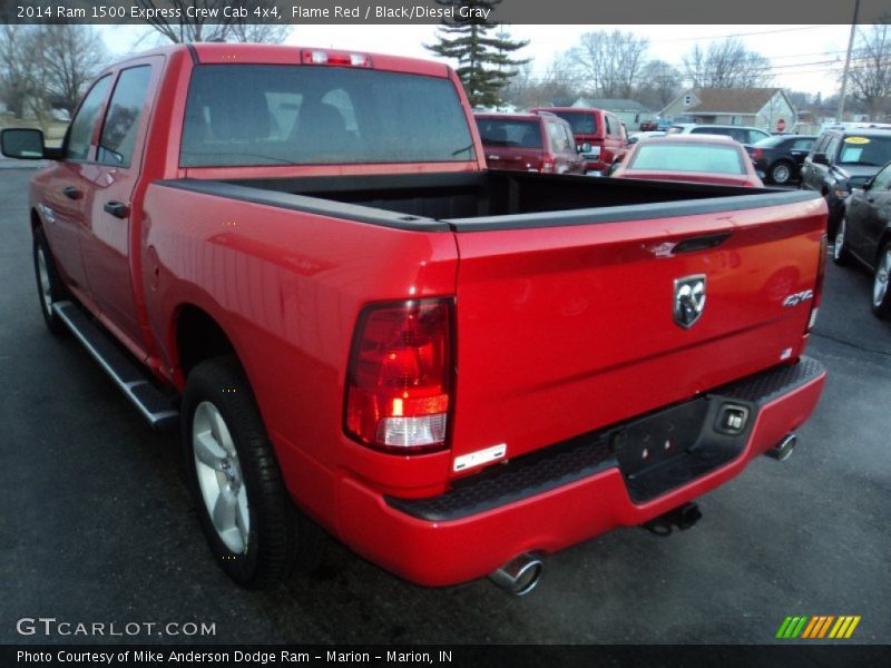 Flame Red / Black/Diesel Gray 2014 Ram 1500 Express Crew Cab 4x4