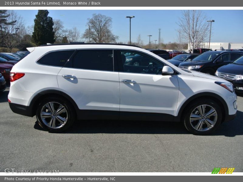 Monaco White / Black 2013 Hyundai Santa Fe Limited