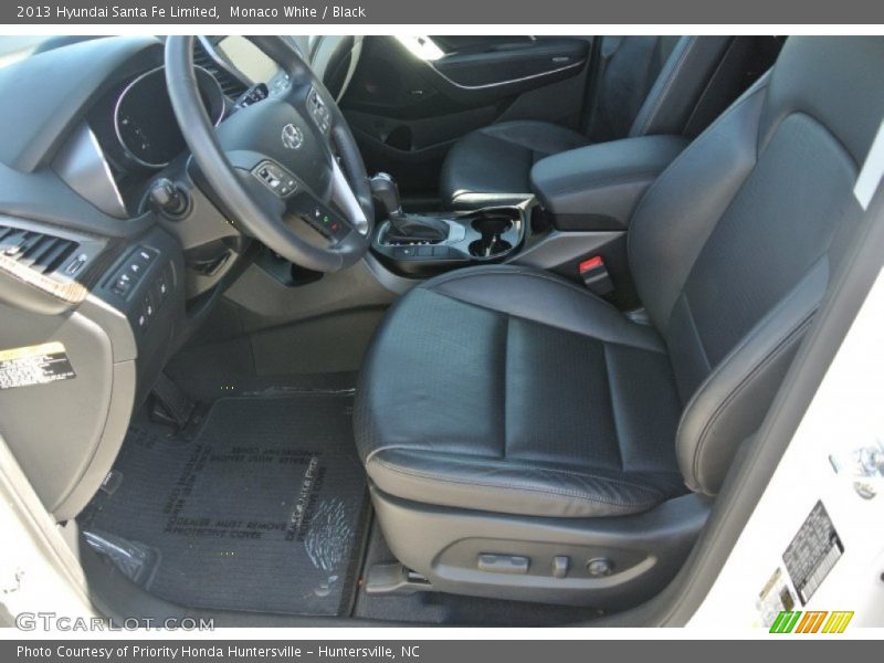 Monaco White / Black 2013 Hyundai Santa Fe Limited