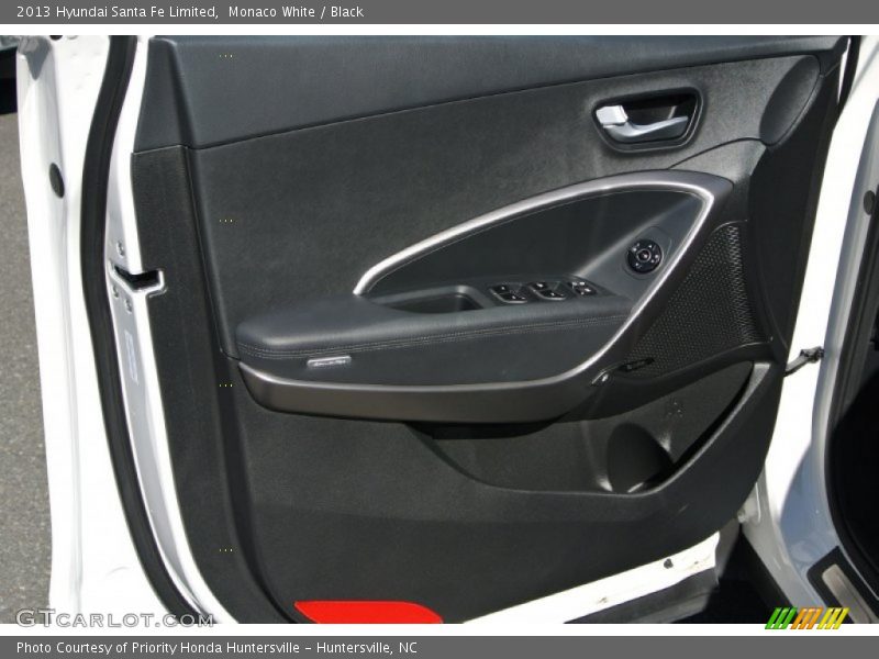 Monaco White / Black 2013 Hyundai Santa Fe Limited