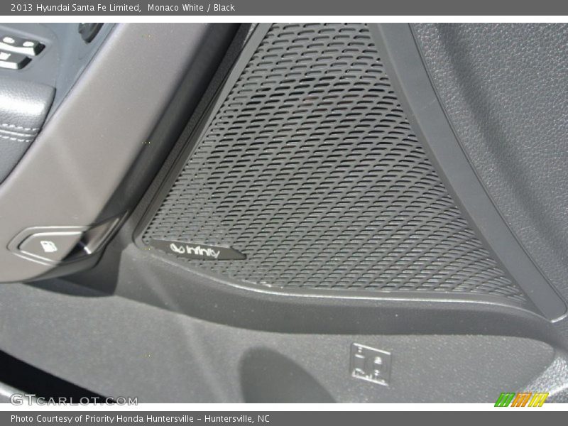 Monaco White / Black 2013 Hyundai Santa Fe Limited