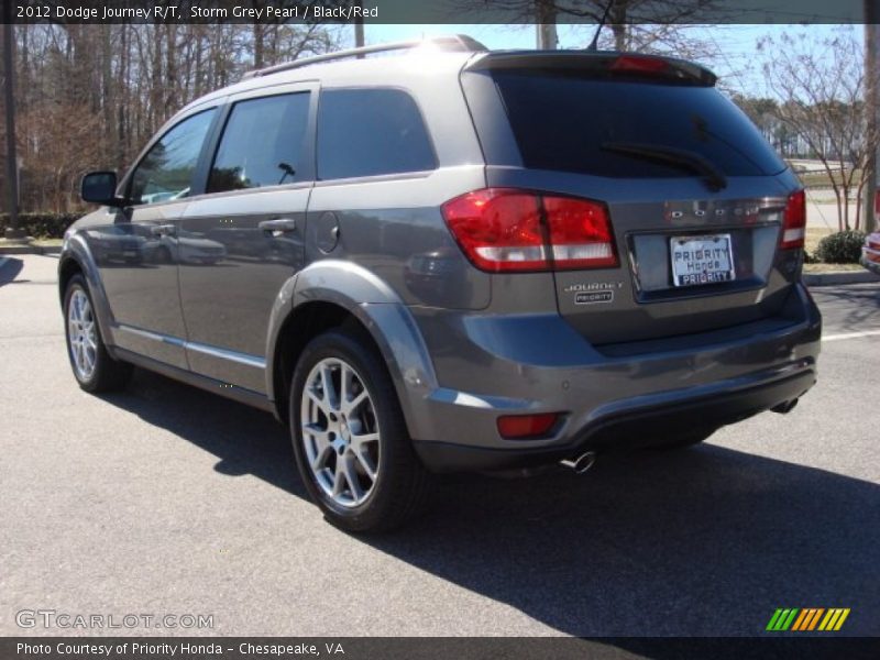 Storm Grey Pearl / Black/Red 2012 Dodge Journey R/T