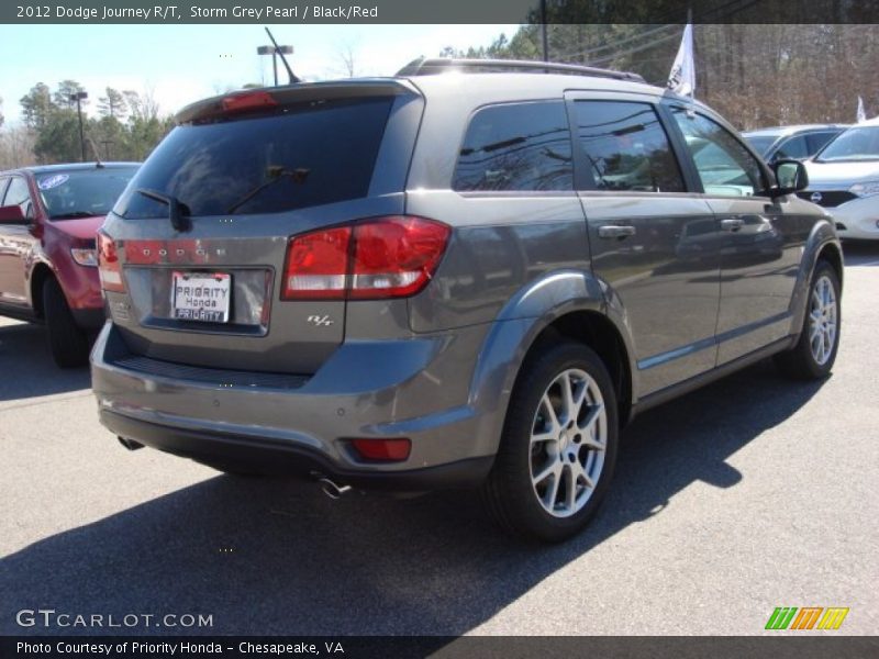 Storm Grey Pearl / Black/Red 2012 Dodge Journey R/T