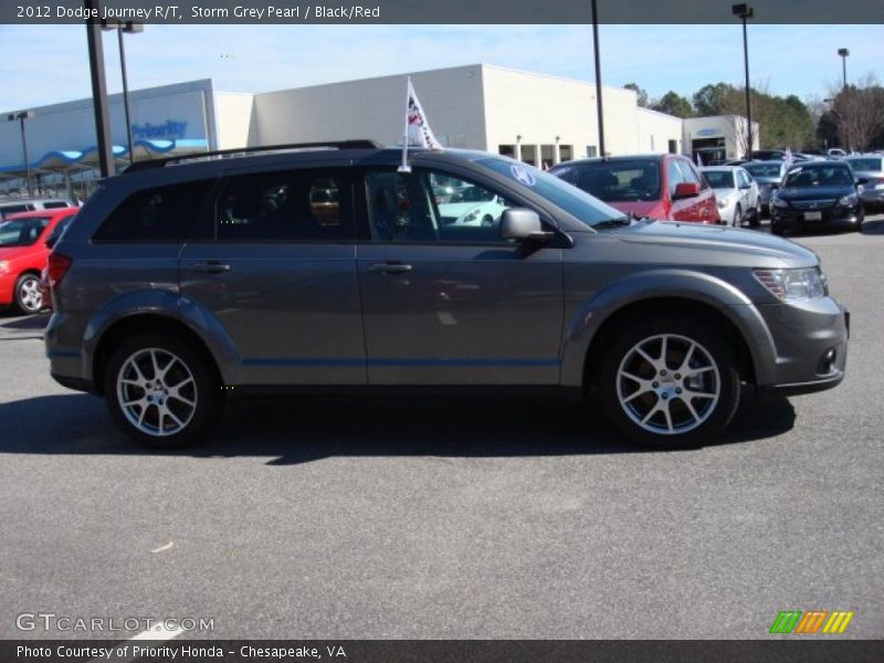 Storm Grey Pearl / Black/Red 2012 Dodge Journey R/T