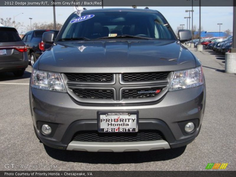 Storm Grey Pearl / Black/Red 2012 Dodge Journey R/T