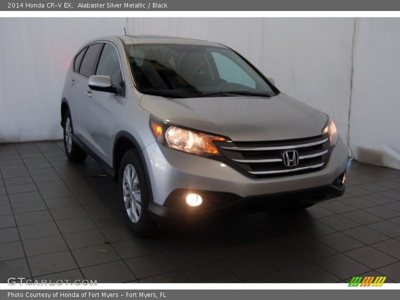 Alabaster Silver Metallic / Black 2014 Honda CR-V EX