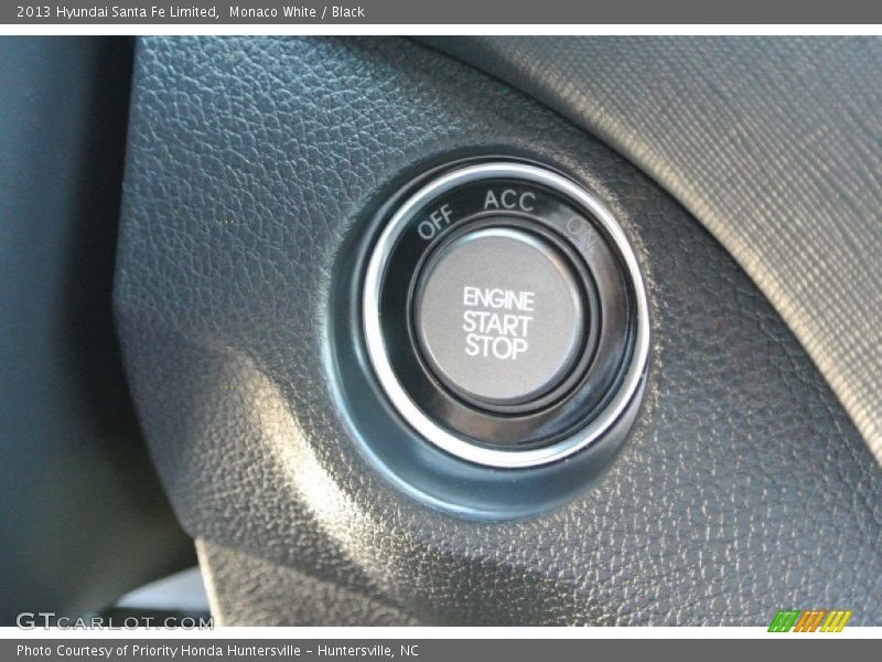 Monaco White / Black 2013 Hyundai Santa Fe Limited