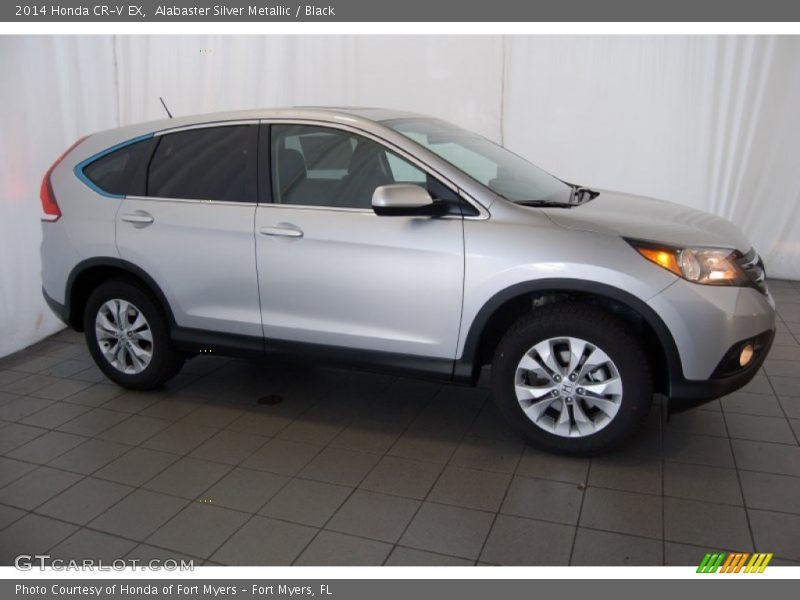 Alabaster Silver Metallic / Black 2014 Honda CR-V EX