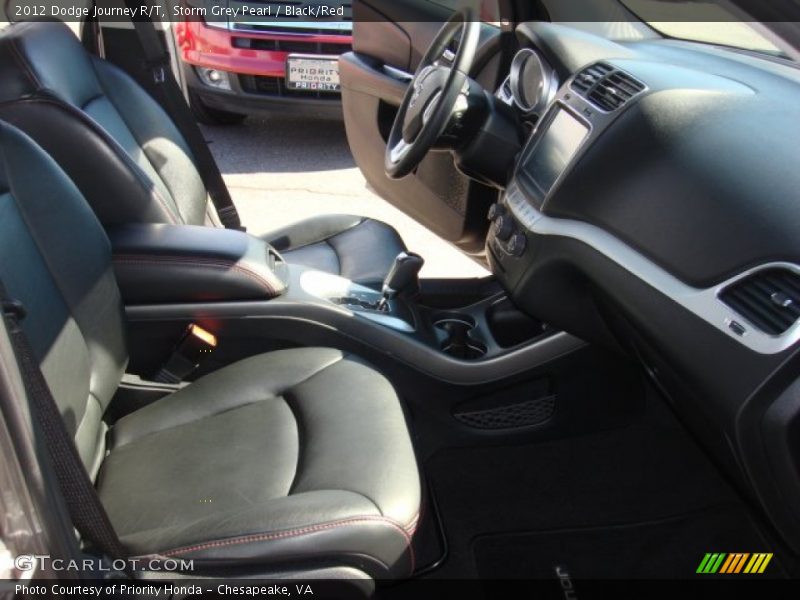 Storm Grey Pearl / Black/Red 2012 Dodge Journey R/T