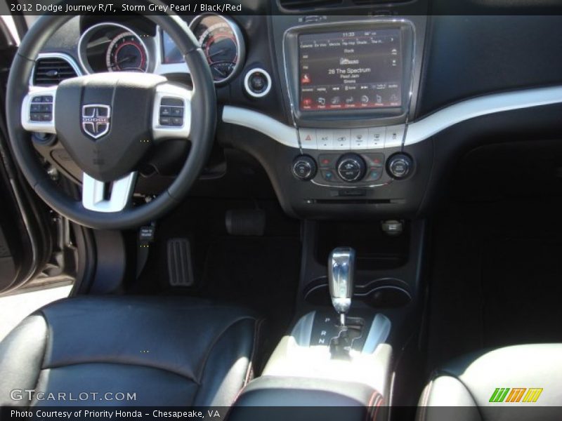 Storm Grey Pearl / Black/Red 2012 Dodge Journey R/T