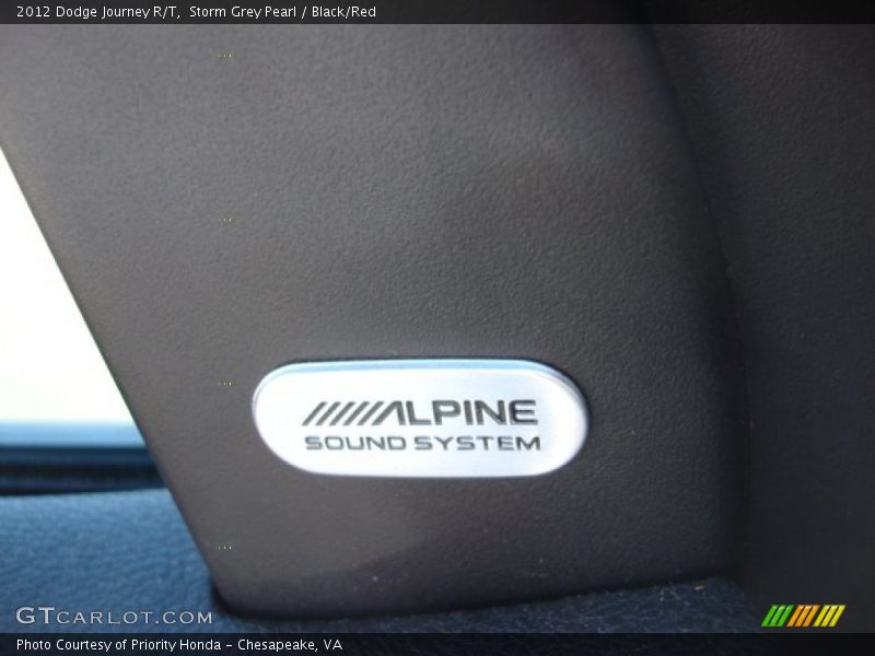 Storm Grey Pearl / Black/Red 2012 Dodge Journey R/T