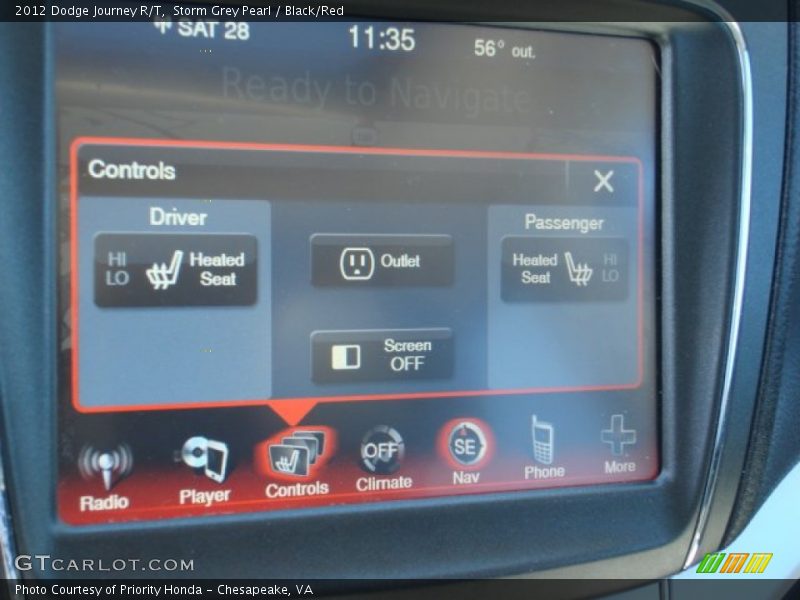 Storm Grey Pearl / Black/Red 2012 Dodge Journey R/T