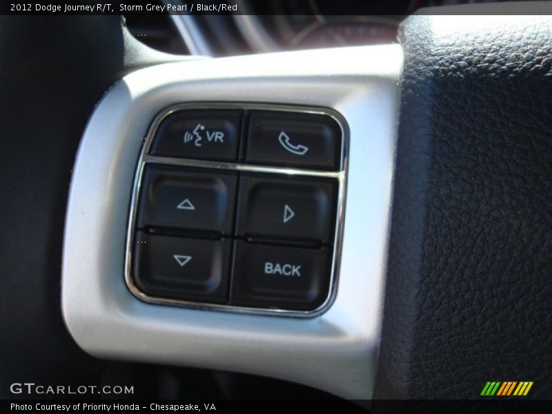 Storm Grey Pearl / Black/Red 2012 Dodge Journey R/T