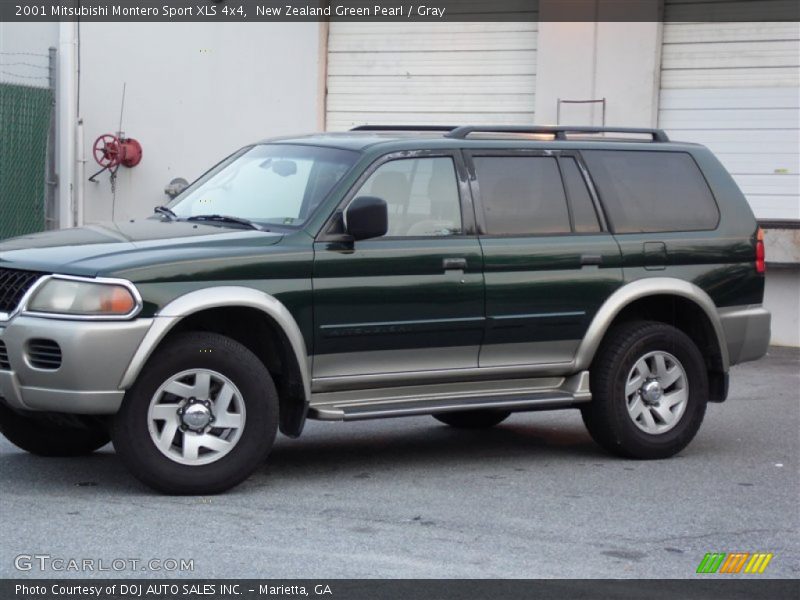 New Zealand Green Pearl / Gray 2001 Mitsubishi Montero Sport XLS 4x4