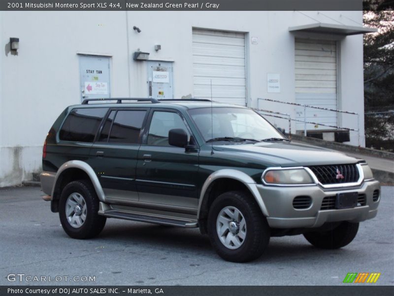 New Zealand Green Pearl / Gray 2001 Mitsubishi Montero Sport XLS 4x4