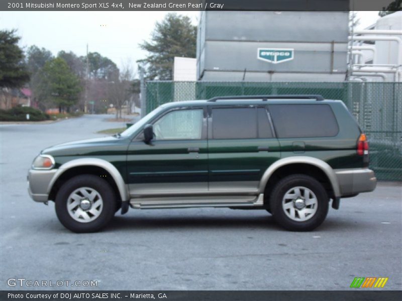 New Zealand Green Pearl / Gray 2001 Mitsubishi Montero Sport XLS 4x4