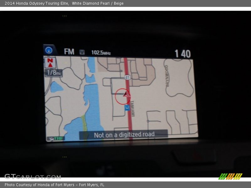 White Diamond Pearl / Beige 2014 Honda Odyssey Touring Elite