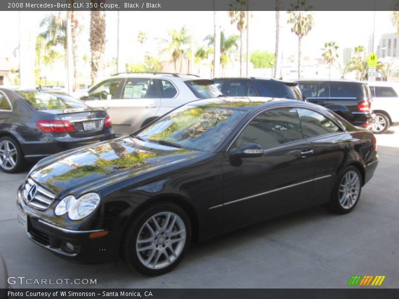 Black / Black 2008 Mercedes-Benz CLK 350 Coupe