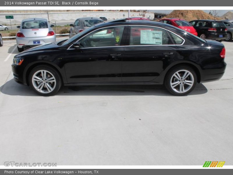 Black / Cornsilk Beige 2014 Volkswagen Passat TDI SE