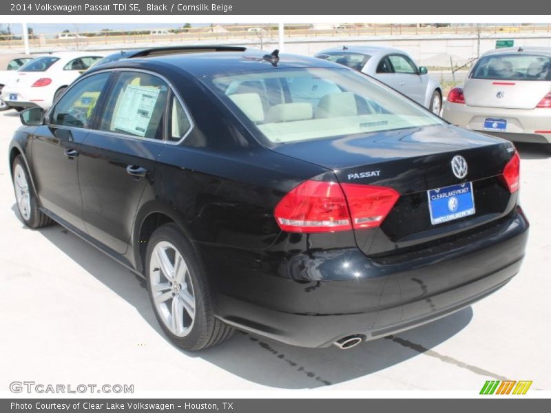 Black / Cornsilk Beige 2014 Volkswagen Passat TDI SE