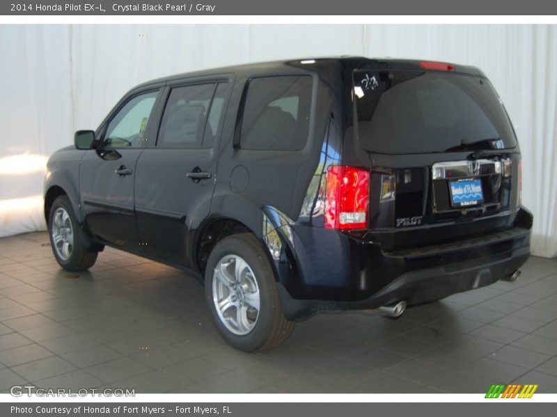 Crystal Black Pearl / Gray 2014 Honda Pilot EX-L