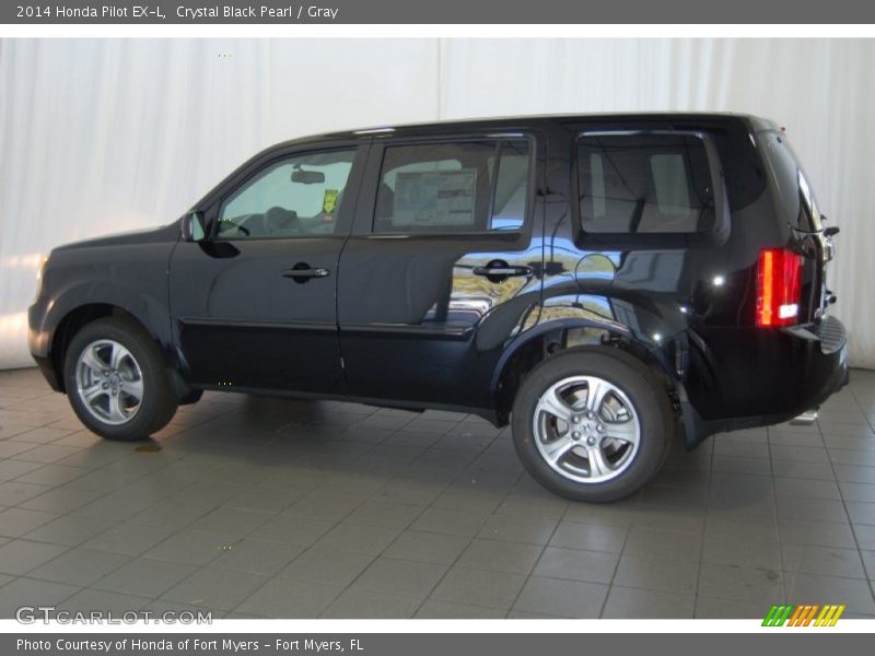 Crystal Black Pearl / Gray 2014 Honda Pilot EX-L
