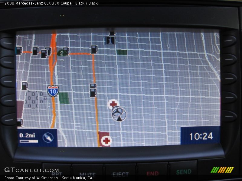 Navigation of 2008 CLK 350 Coupe