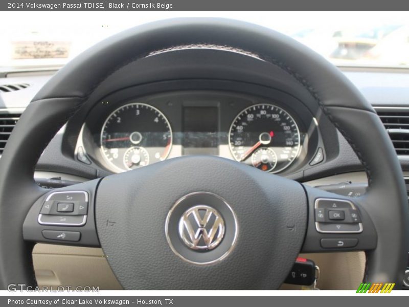 Black / Cornsilk Beige 2014 Volkswagen Passat TDI SE