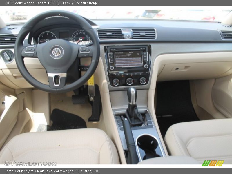 Black / Cornsilk Beige 2014 Volkswagen Passat TDI SE