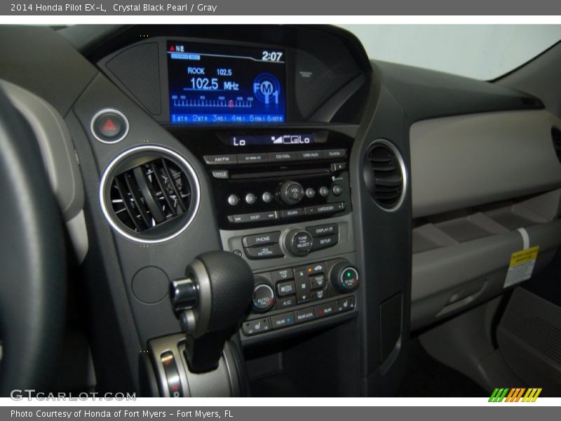 Crystal Black Pearl / Gray 2014 Honda Pilot EX-L