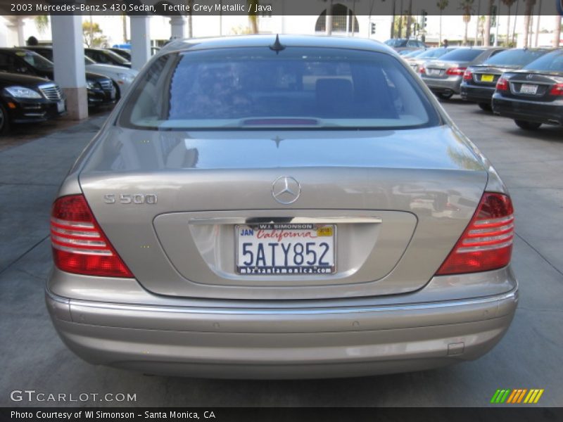 Tectite Grey Metallic / Java 2003 Mercedes-Benz S 430 Sedan
