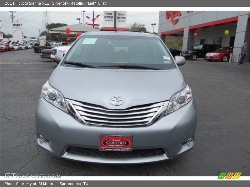 Silver Sky Metallic / Light Gray 2011 Toyota Sienna XLE