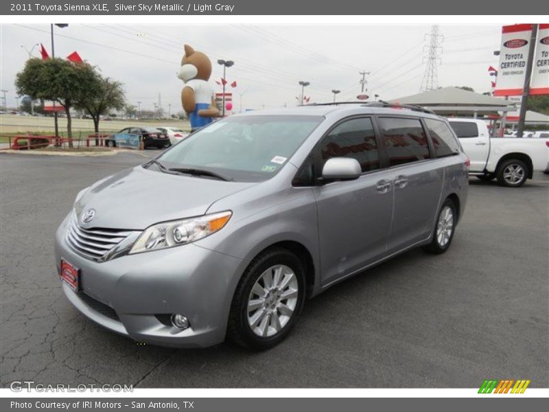 Silver Sky Metallic / Light Gray 2011 Toyota Sienna XLE