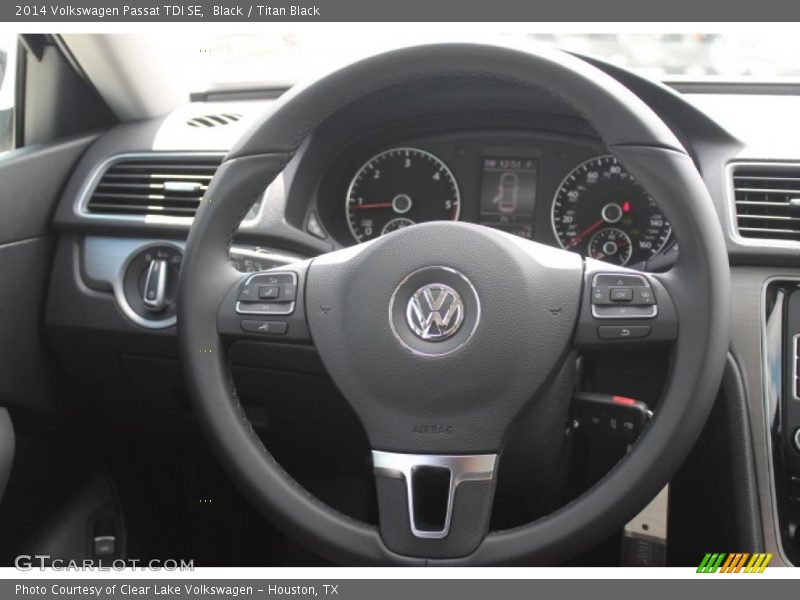 Black / Titan Black 2014 Volkswagen Passat TDI SE