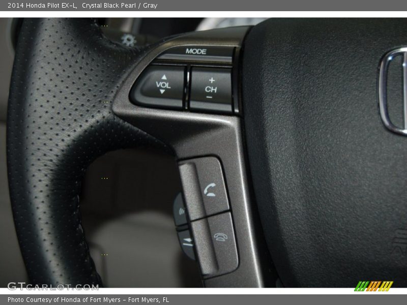 Crystal Black Pearl / Gray 2014 Honda Pilot EX-L