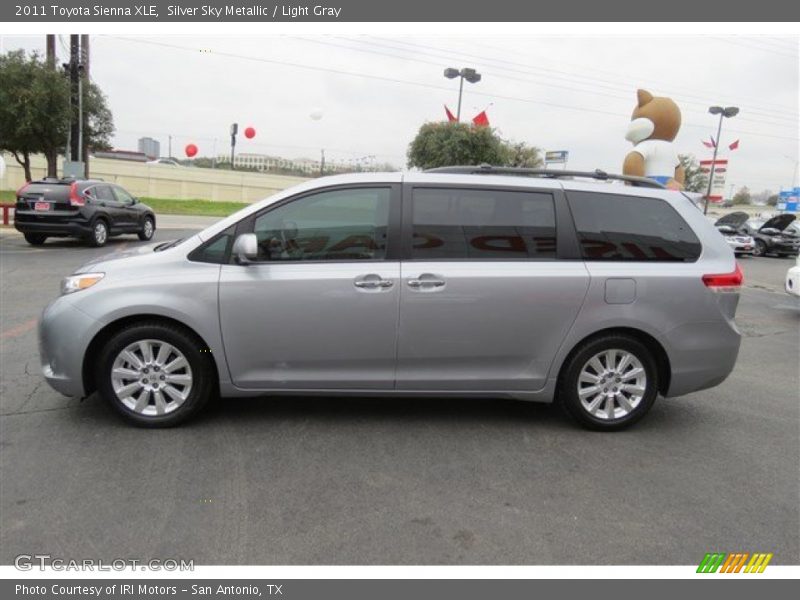 Silver Sky Metallic / Light Gray 2011 Toyota Sienna XLE