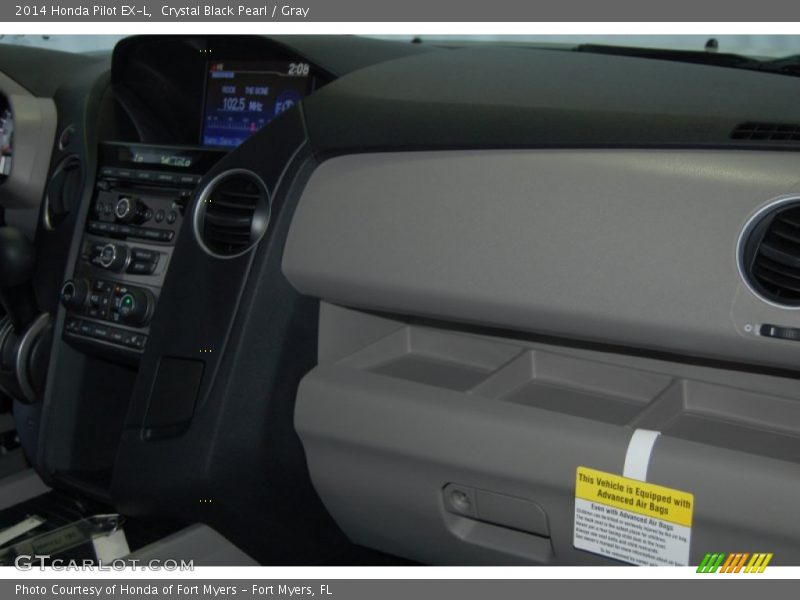 Crystal Black Pearl / Gray 2014 Honda Pilot EX-L