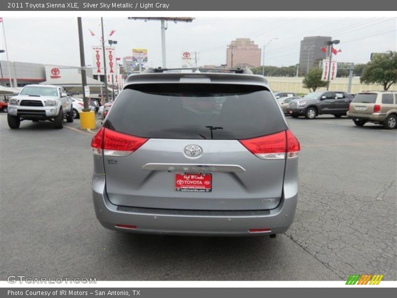 Silver Sky Metallic / Light Gray 2011 Toyota Sienna XLE