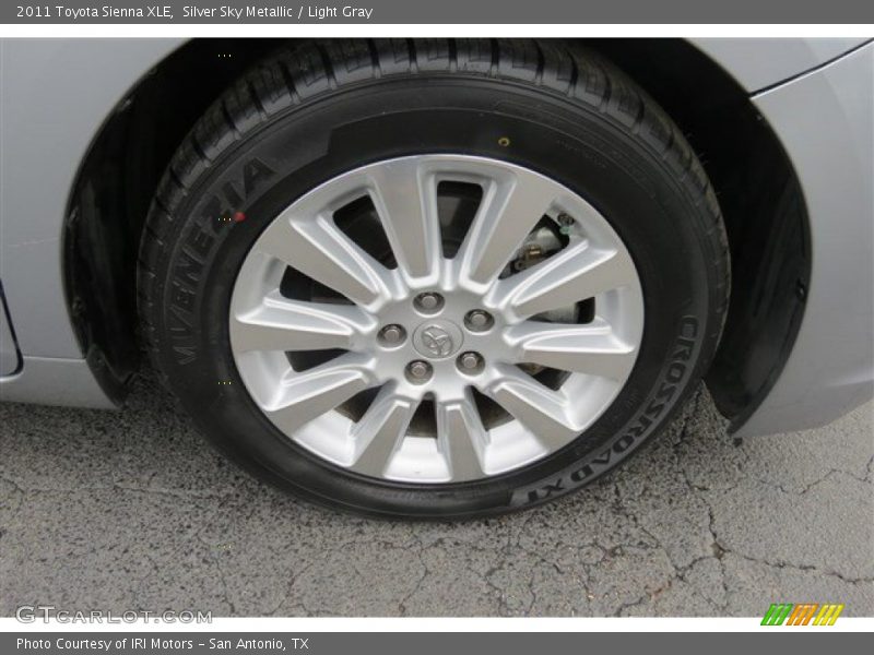 Silver Sky Metallic / Light Gray 2011 Toyota Sienna XLE
