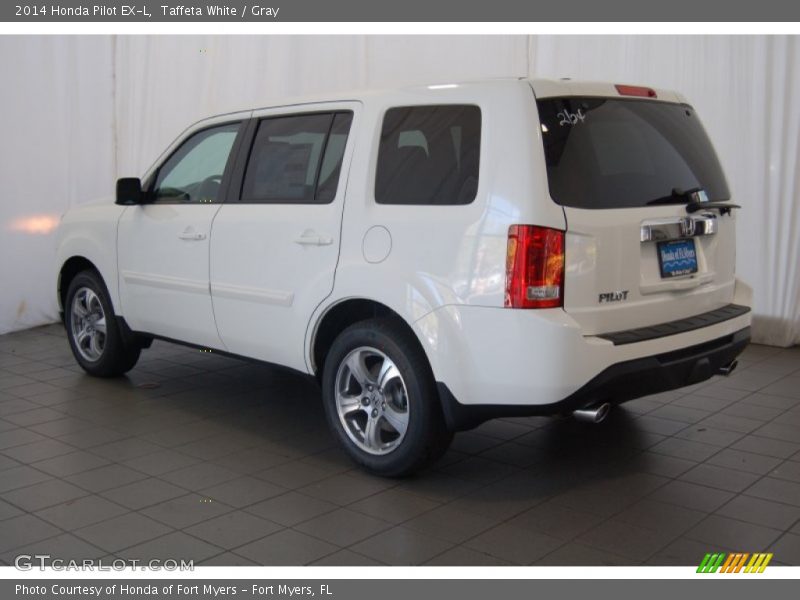 Taffeta White / Gray 2014 Honda Pilot EX-L