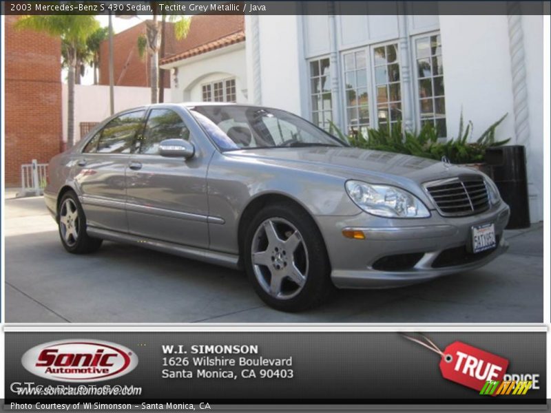 Tectite Grey Metallic / Java 2003 Mercedes-Benz S 430 Sedan