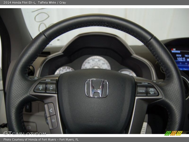 Taffeta White / Gray 2014 Honda Pilot EX-L