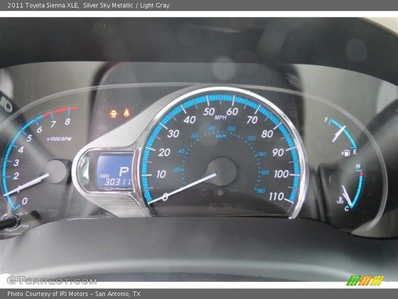 Silver Sky Metallic / Light Gray 2011 Toyota Sienna XLE