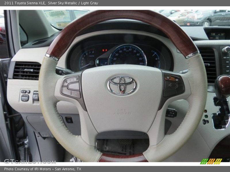 Silver Sky Metallic / Light Gray 2011 Toyota Sienna XLE