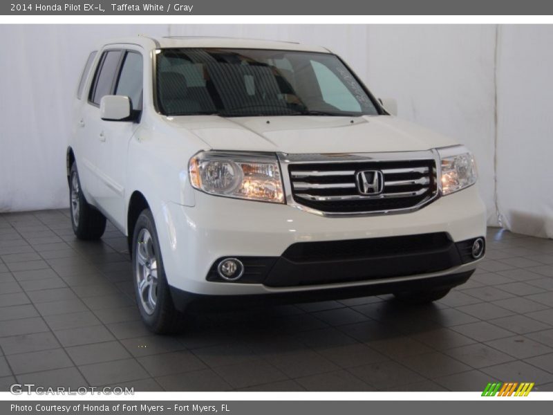 Taffeta White / Gray 2014 Honda Pilot EX-L