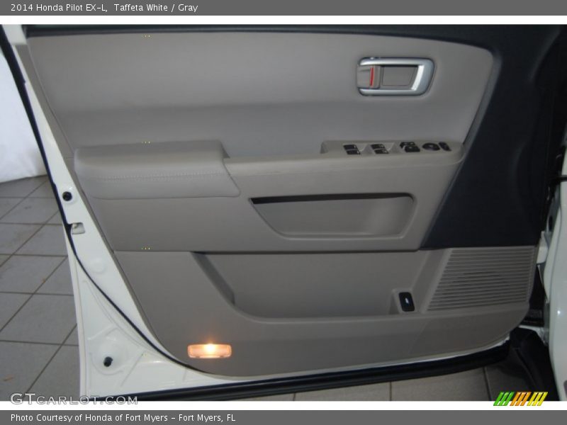 Taffeta White / Gray 2014 Honda Pilot EX-L