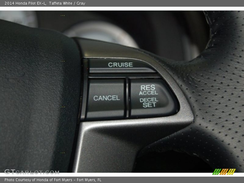 Taffeta White / Gray 2014 Honda Pilot EX-L