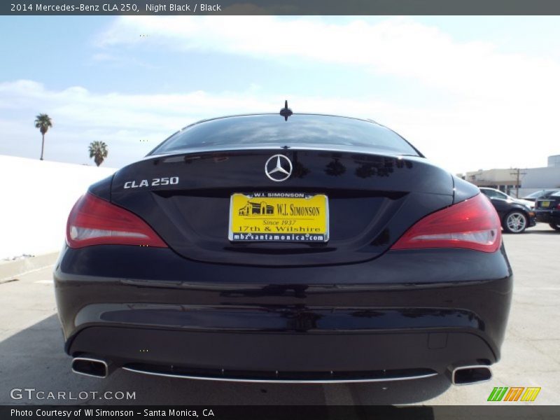 Night Black / Black 2014 Mercedes-Benz CLA 250