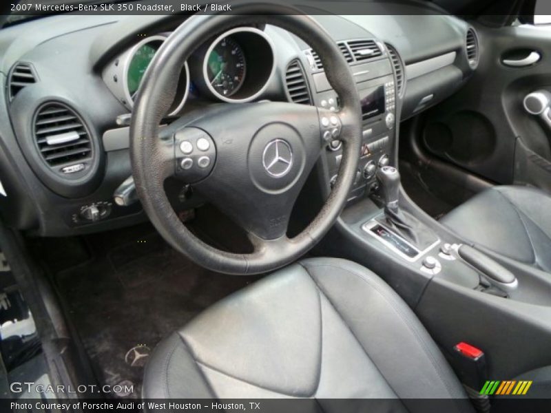 Black / Black 2007 Mercedes-Benz SLK 350 Roadster