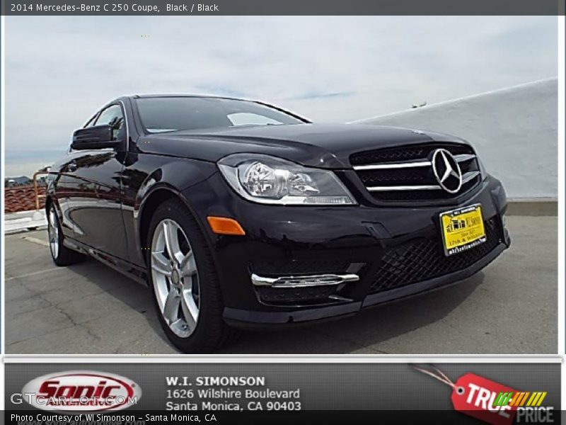Black / Black 2014 Mercedes-Benz C 250 Coupe